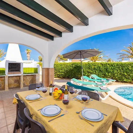 Juana Large Private Pool Ac Wifi Villa Cala'N Bosch (Menorca)